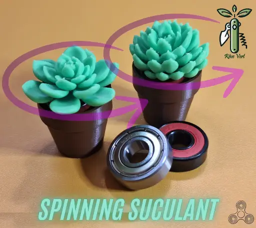 Spinny Succulents - Mini Fidget Spinners - Pocket Plants Collection